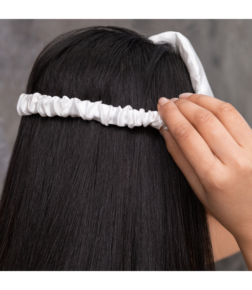 Silk Sleep Mask "Snow". Jewelry