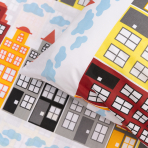 Children’s Bedding Set „Town”. Baby bedding, 100x140 cm