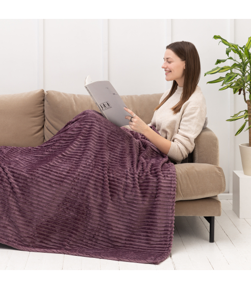 Plaid „Grape“. Blankets