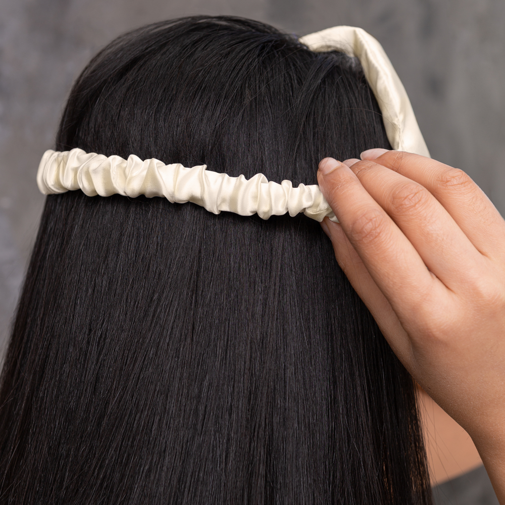 Silk Sleep Mask "Cream". Jewelry. Silk sleep mask for calm and quality rest