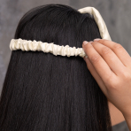 Silk Sleep Mask "Cream". Jewelry. Silk sleep mask for calm and quality rest