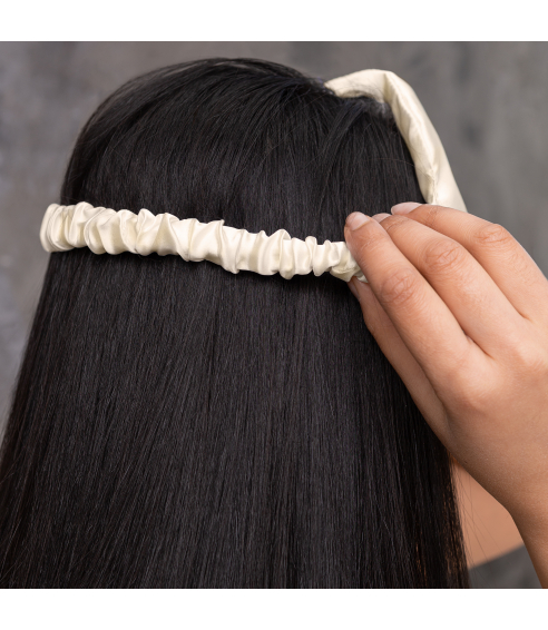 Silk Sleep Mask "Cream". Jewelry
