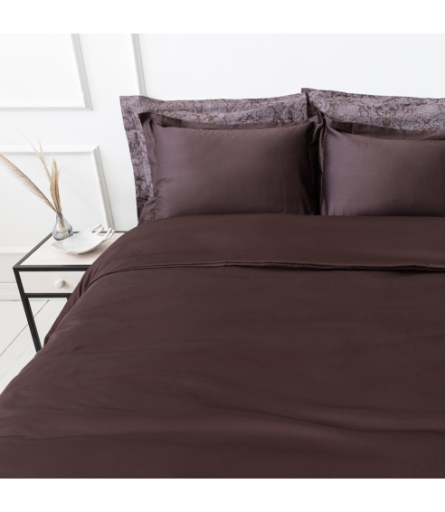 Premium satino pagalvių užvalkalai „Chocolate“ 1 vnt.