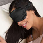 Silk Sleep Mask „Onyx“. Jewelry. Luxurious black silk eye mask