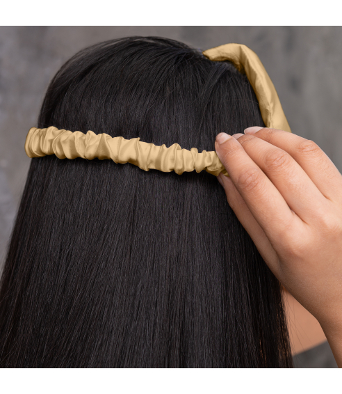 Silk Sleep Mask "Sandstone". Jewelry