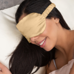 Silk Sleep Mask "Sandstone". Jewelry. Silk sleep mask with elastic strap