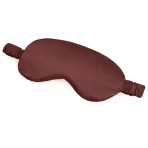 Silk Sleep Mask „Hickory“. Jewelry. Dark brown silk sleep mask