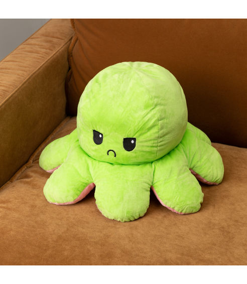 Pillow – Toy “Green Octopus”. Kids bedding