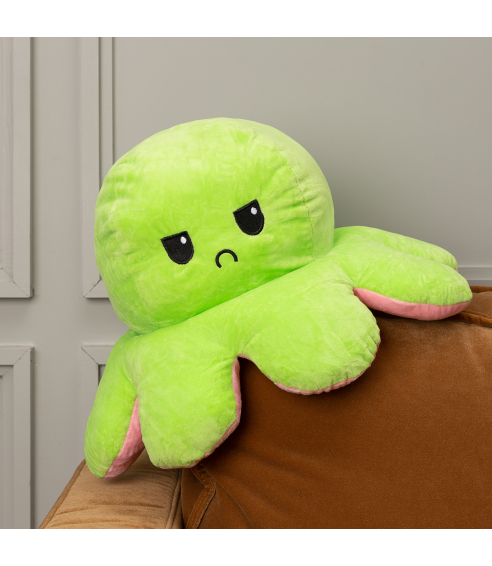 Pillow – Toy “Green Octopus”. Kids bedding