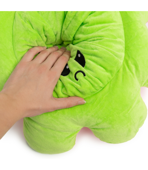 Pillow – Toy “Green Octopus”. Kids bedding