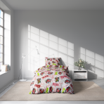 Children’s Bedding Set „Bath red”. Kids bedding, 140x200 cm