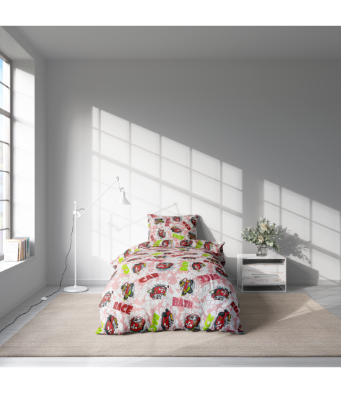 Children’s Bedding Set „Bath red”. Kids bedding