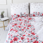Bedding Set „Poppy“. Cotton bedding sets, 140x200 cm