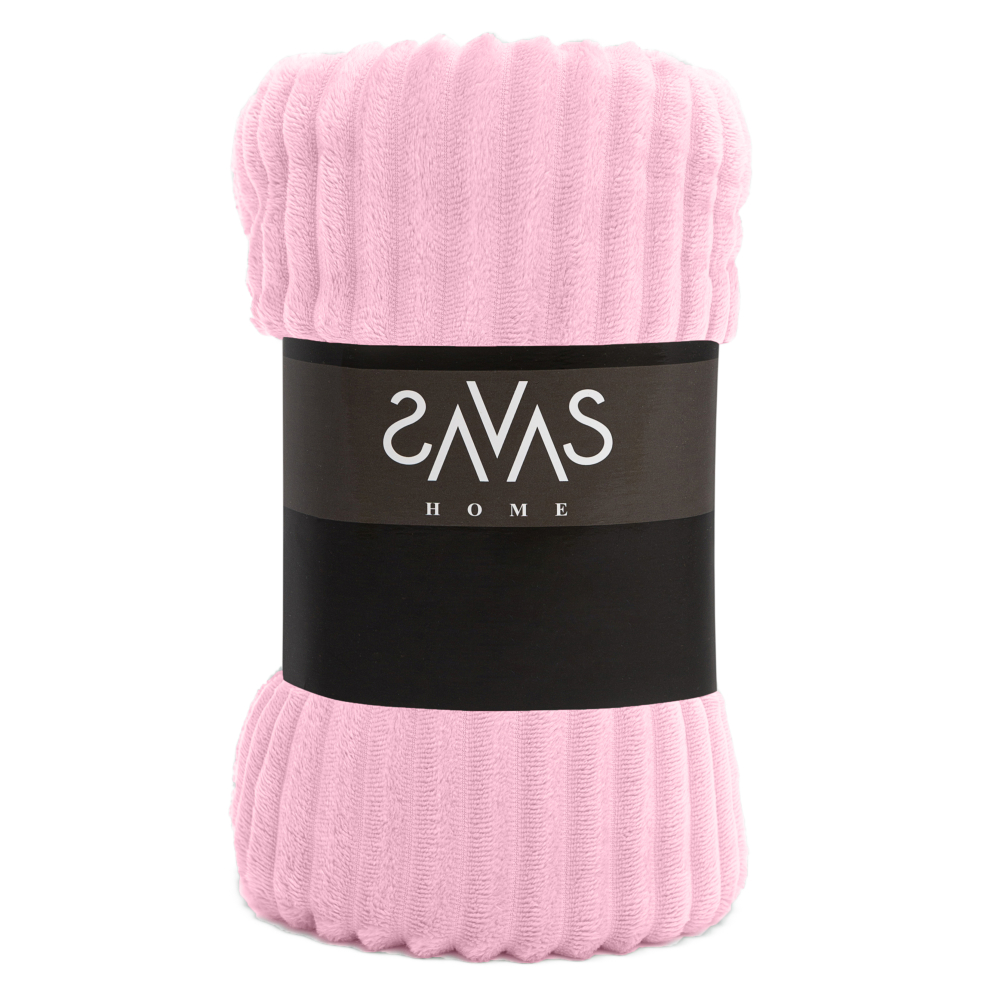 Blanket „Rose“. Blankets, 200x220 cm. Material of the “rose” fleece blanket: fluffy, warm, subtle pink tone.