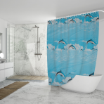 Shower curtain “Dolphin”, 180x180 cm 