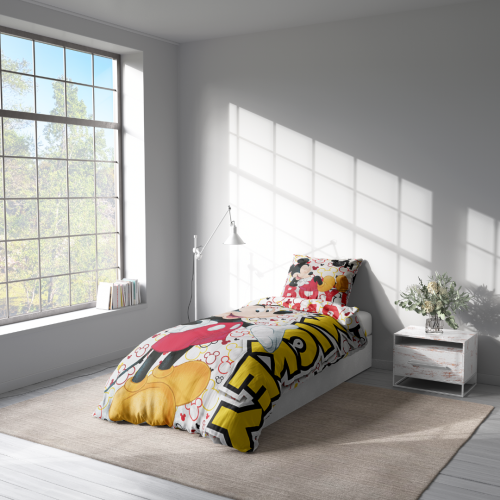 Children’s Bedding Set „Mickey Mouse“. Kids bedding, 140x200 cm