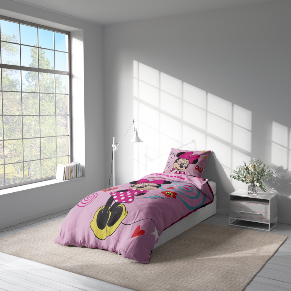 Bedding Set „Minnie“. Kids bedding, 140x200 cm