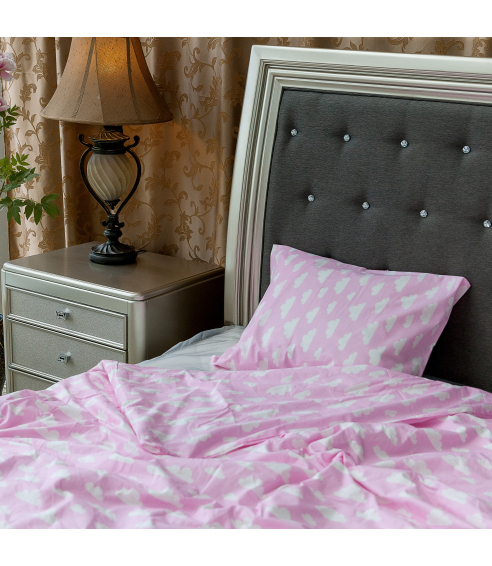 Baby bedding “Pink Clouds”. Baby bedding