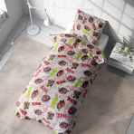 Children’s Bedding Set „Bath red”. Kids bedding, 140x200 cm