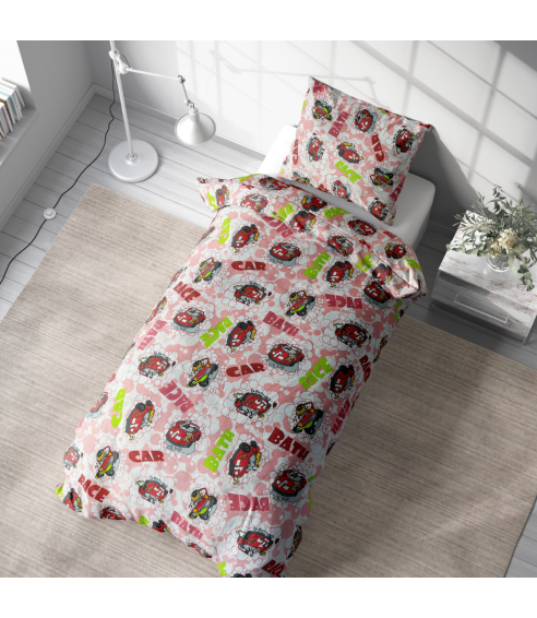 Children’s Bedding Set „Bath red”. Kids bedding