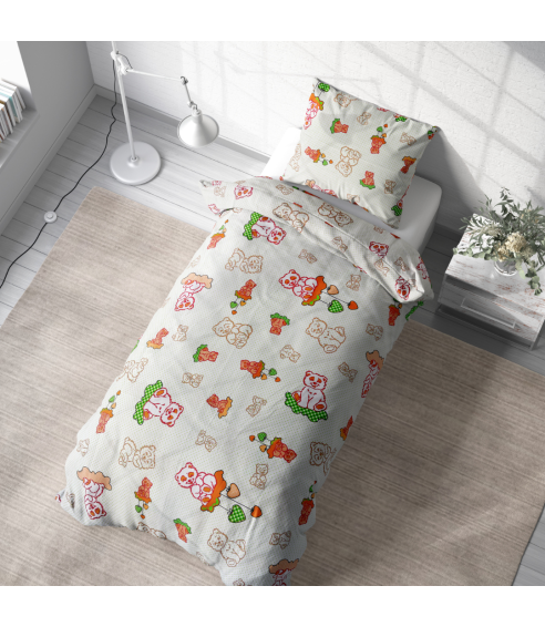 Children’s Bedding Set „Green bears”. Baby bedding