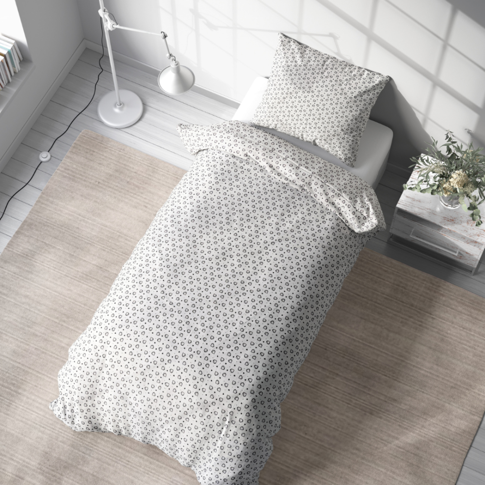 Children’s Bedding Set „Heartity”. Baby bedding, 90x120 cm, 100x135 cm, 100x140 cm, 110x140 cm, 140x200 cm, 150x200 cm