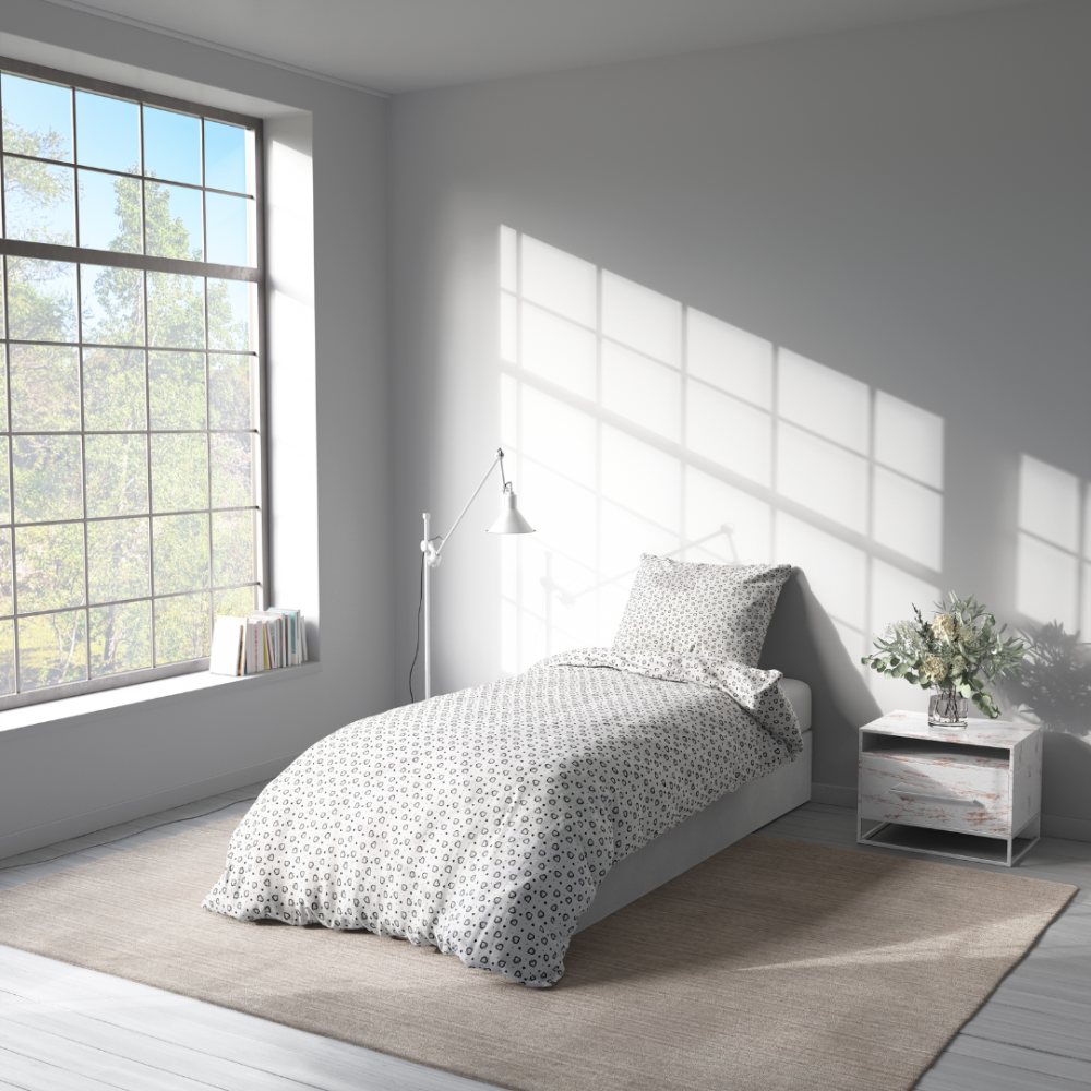 Children’s Bedding Set „Heartity”. Baby bedding, 90x120 cm, 100x135 cm, 100x140 cm, 110x140 cm, 140x200 cm, 150x200 cm