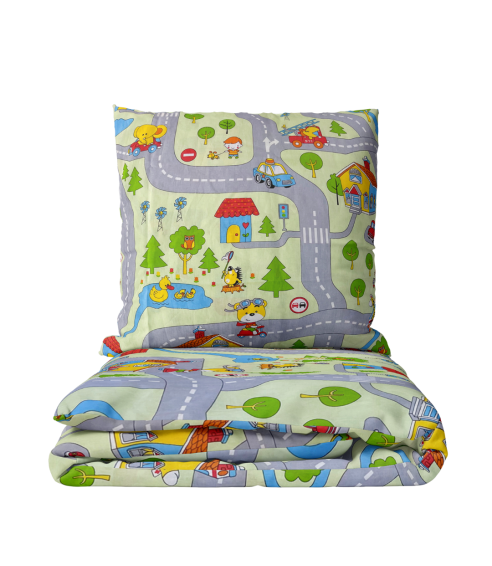 Children’s Bedding Set „Fun city”. Baby bedding
