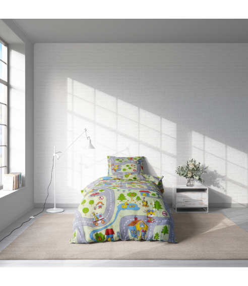 Children’s Bedding Set „Fun city”. Baby bedding