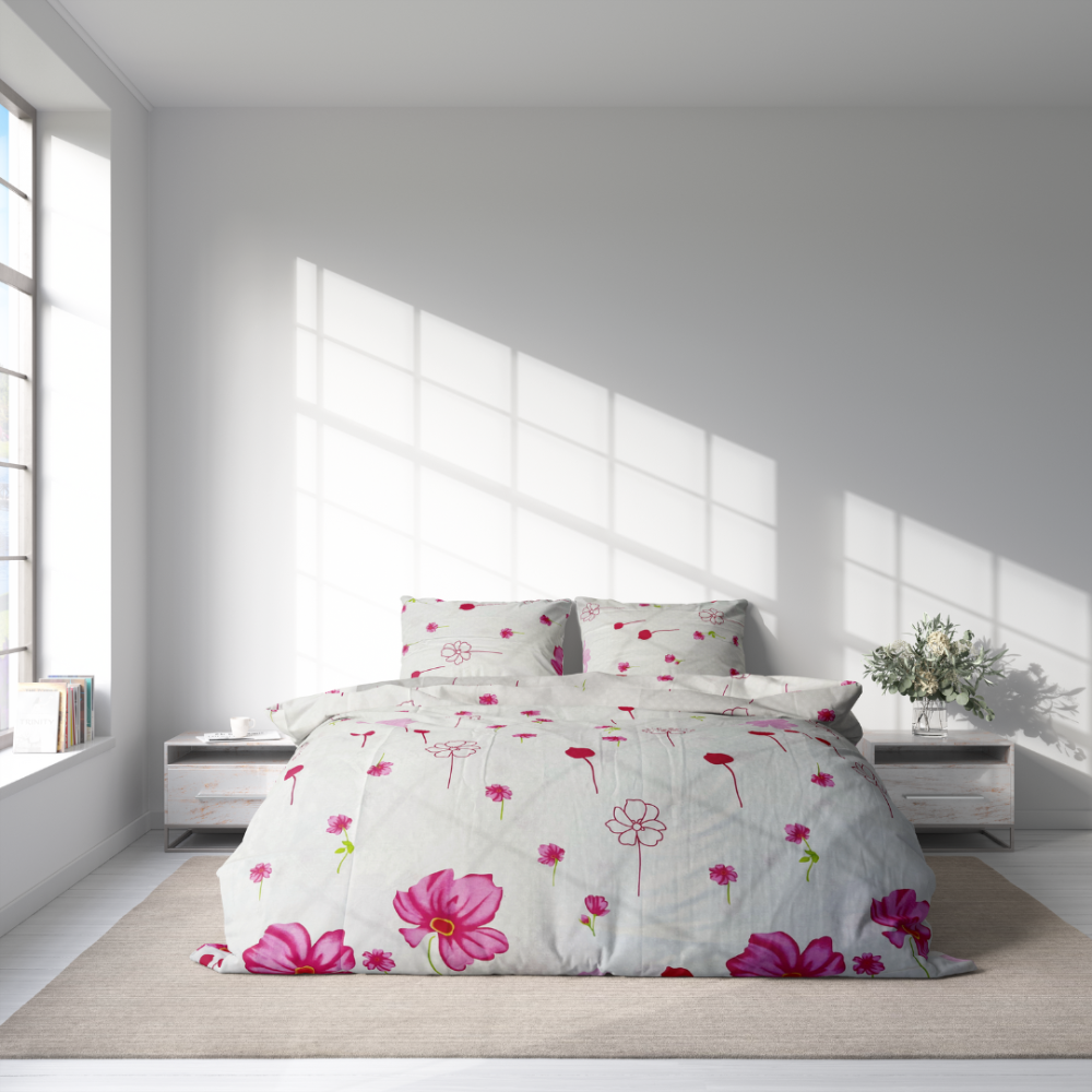 Bedding Set „Solidity“. Bedding sets with plants, 140x200 cm, 200x200 cm, 200x220 cm