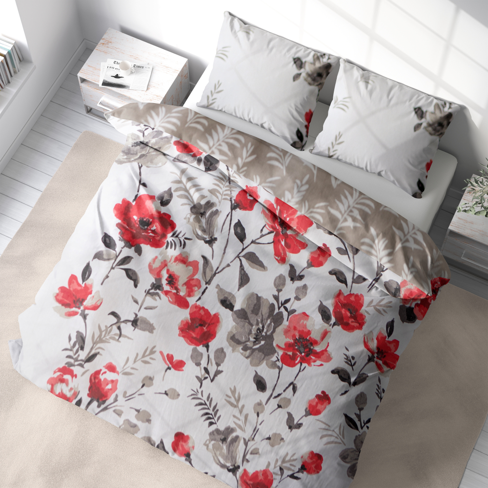 Bedding Set „Maki“. Cotton bedding sets, 140x200 cm