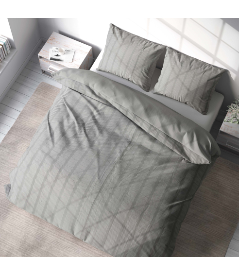 Seersucker bedding set „Smoke“. Bedding sets 200x200