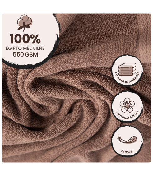Bath towel “Brown”