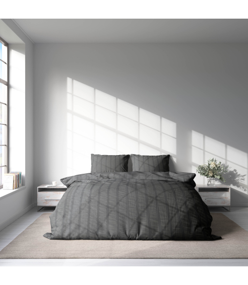 Seersucker bedding set „Jet“. Bedding sets 200x200