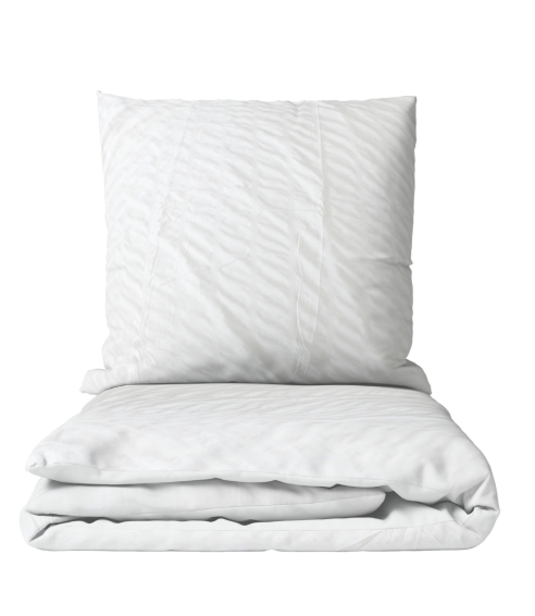 Seersucker bedding set „Pure white stripes“. Bedding sets 200x200