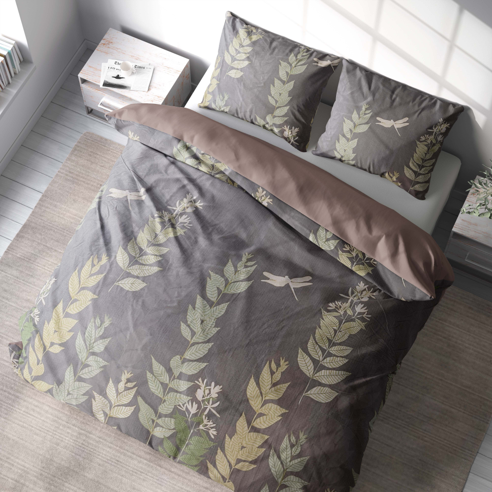 Bedding Set „Nature“. Brown bedding sets, 200x200 cm
