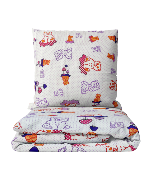 Children’s Bedding Set „Violet bears”. Kids bedding