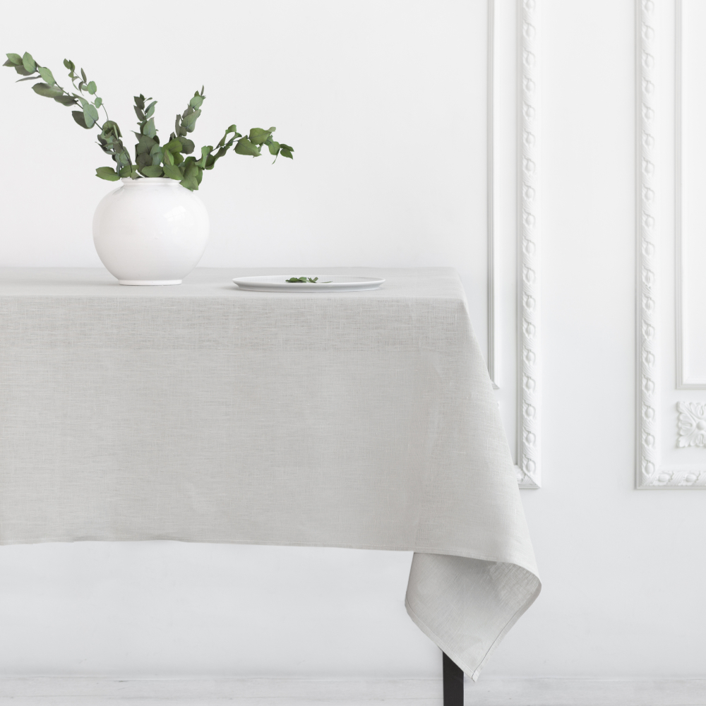 Tablecloth “Linen grey”. Linen tablecloths, 140x140 cm, 140x300 cm