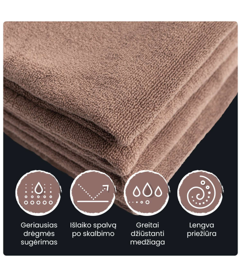 Bath towel “Brown”