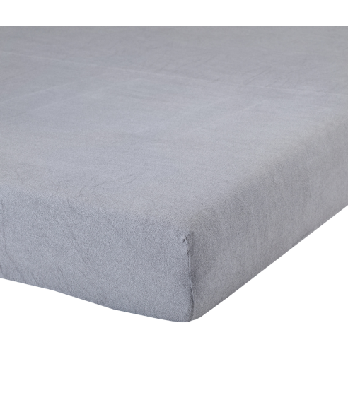 Terry fitted sheet „Grey“. Fitted sheets 180x200