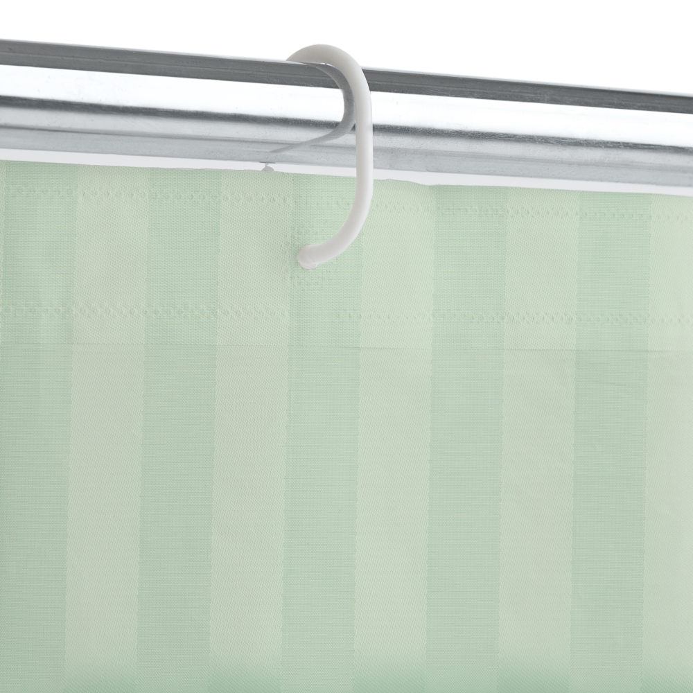 Shower curtain “Green lines”, 180x180 cm 