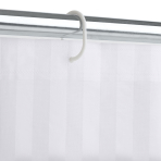 Shower curtain “White lines”, 180x180 cm 