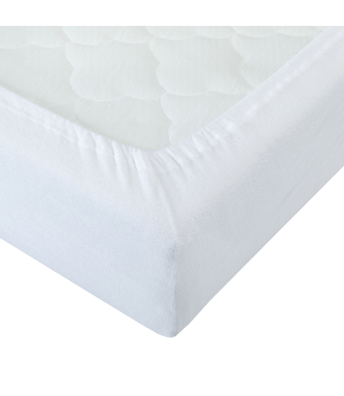 Terry fitted sheet „White Terry sheet“. Fitted sheets 160x200