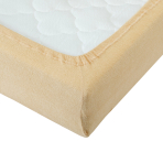 Terry fitted sheet  „Yellow“, 90x200 cm, 180x200 cm