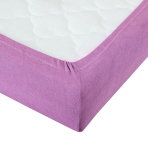 Terry fitted sheet „Lilac“, 90x200 cm, 160x200 cm, 180x200 cm