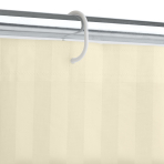 Shower curtain “Yellow lines”, 180x180 cm . Lightweight shower curtain with hanging rings