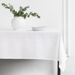 Tablecloth „Linen white“. Linen tablecloths, 140x200 cm, 140x240 cm, 140x300 cm