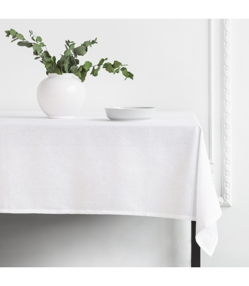 Tablecloth „Linen white“. Linen tablecloths