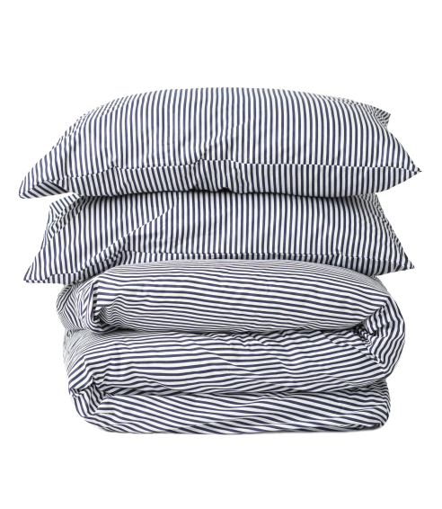 Bedding Set „Blue stripes“. Cotton bedding sets