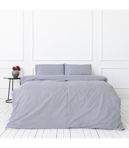 Bedding Set „Blue stripes“. Cotton bedding sets